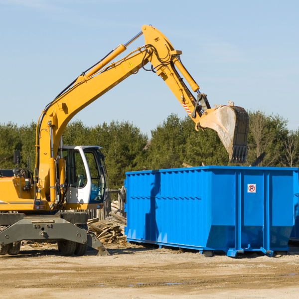 can i choose the location where the residential dumpster will be placed in Milan Indiana